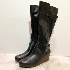 New! Dr. Scholl’s Check It Wedge Tall Boot 11M